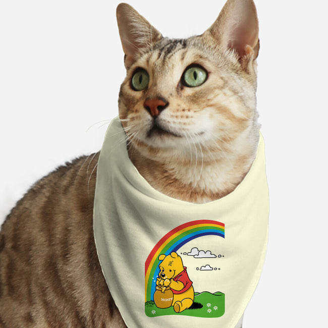 Gold At The End Of The Rainbow-Cat-Bandana-Pet Collar-imisko