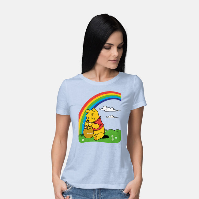 Gold At The End Of The Rainbow-Womens-Basic-Tee-imisko