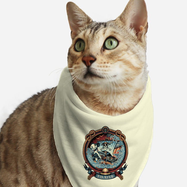 It's All About The Pirate Life-Cat-Bandana-Pet Collar-glitchygorilla