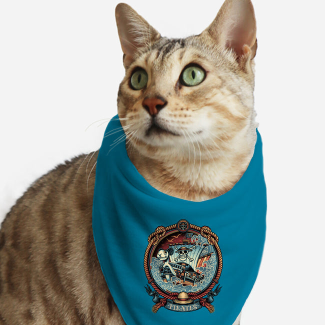 It's All About The Pirate Life-Cat-Bandana-Pet Collar-glitchygorilla