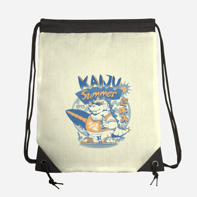 Kaiju Summer Vibes-None-Drawstring-Bag-ilustrata