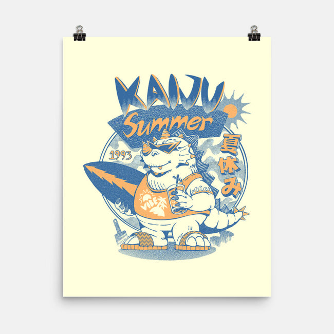Kaiju Summer Vibes-None-Matte-Poster-ilustrata