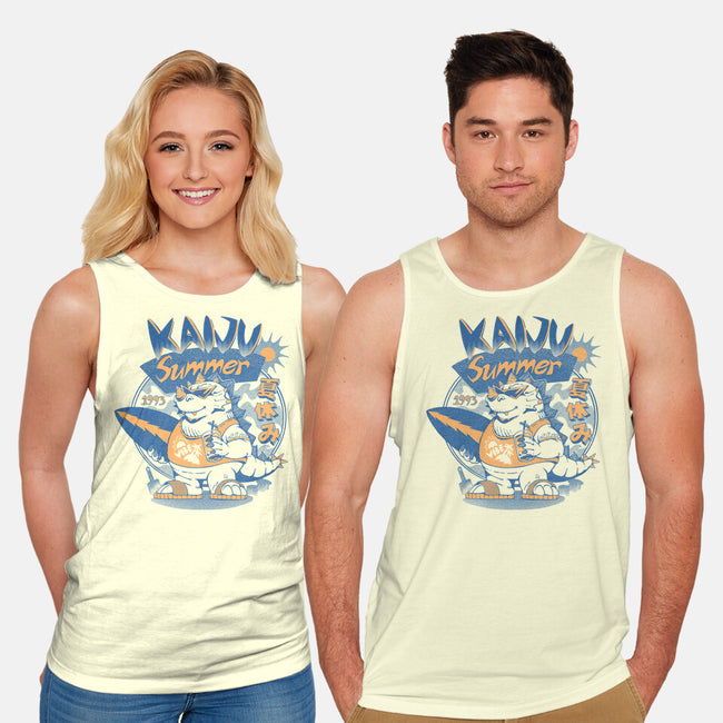 Kaiju Summer Vibes-Unisex-Basic-Tank-ilustrata