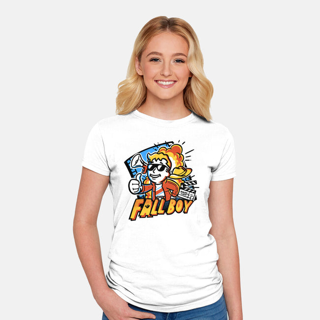 The Fall Boy-Womens-Fitted-Tee-estudiofitas