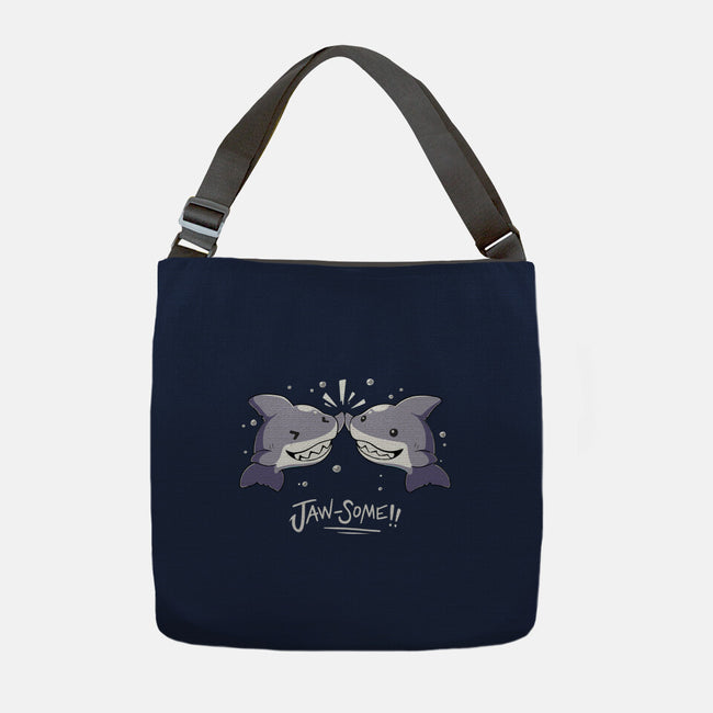 Shark Jaw-some-None-Adjustable Tote-Bag-FunNkey