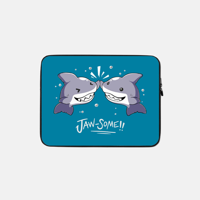 Shark Jaw-some-None-Zippered-Laptop Sleeve-FunNkey