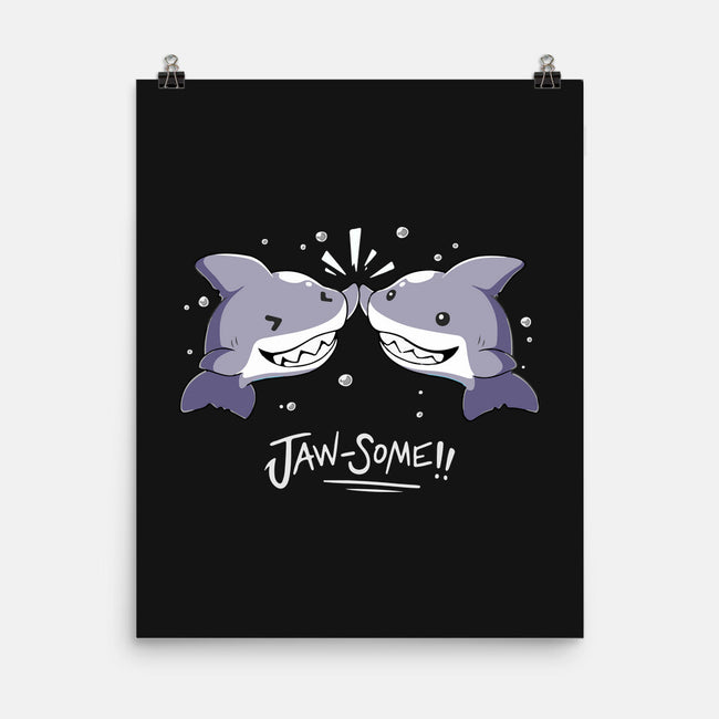 Shark Jaw-some-None-Matte-Poster-FunNkey