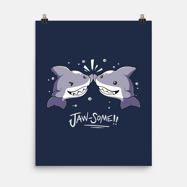 Shark Jaw-some-None-Matte-Poster-FunNkey