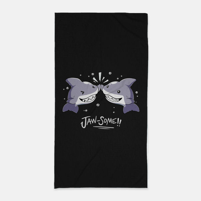 Shark Jaw-some-None-Beach-Towel-FunNkey