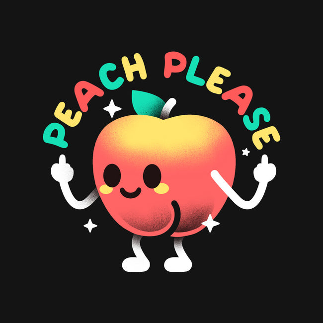 Peach Please-Womens-Fitted-Tee-NemiMakeit