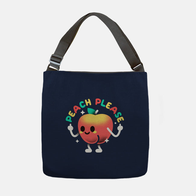 Peach Please-None-Adjustable Tote-Bag-NemiMakeit