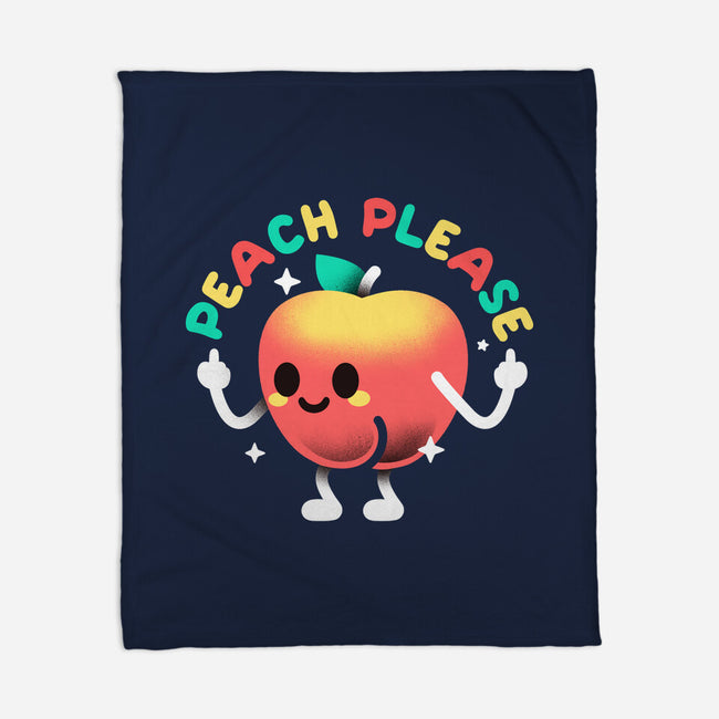 Peach Please-None-Fleece-Blanket-NemiMakeit