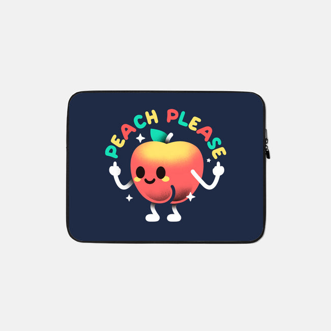 Peach Please-None-Zippered-Laptop Sleeve-NemiMakeit