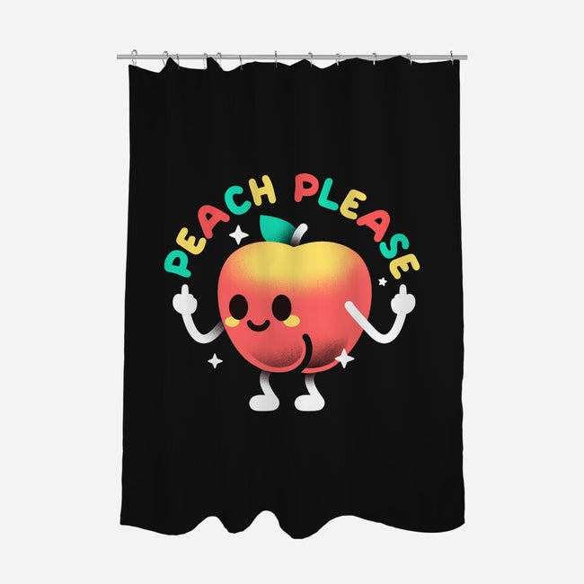 Peach Please-None-Polyester-Shower Curtain-NemiMakeit