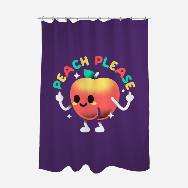 Peach Please-None-Polyester-Shower Curtain-NemiMakeit