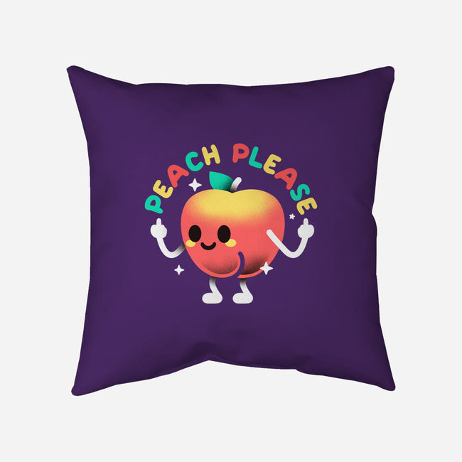 Peach Please-None-Non-Removable Cover w Insert-Throw Pillow-NemiMakeit