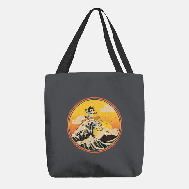 The Great Heeler Off Kanagawa-None-Basic Tote-Bag-retrodivision