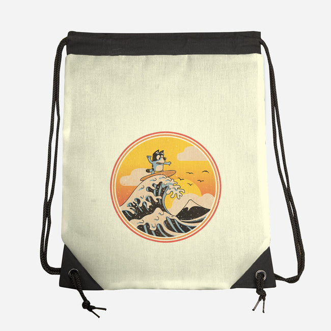 The Great Heeler Off Kanagawa-None-Drawstring-Bag-retrodivision