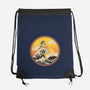 The Great Heeler Off Kanagawa-None-Drawstring-Bag-retrodivision