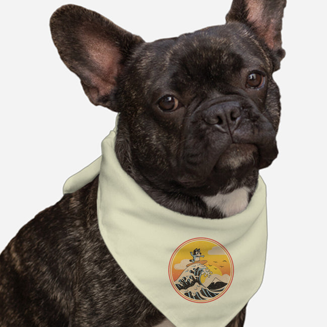 The Great Heeler Off Kanagawa-Dog-Bandana-Pet Collar-retrodivision