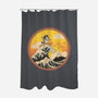 The Great Heeler Off Kanagawa-None-Polyester-Shower Curtain-retrodivision