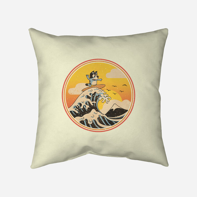 The Great Heeler Off Kanagawa-None-Non-Removable Cover w Insert-Throw Pillow-retrodivision