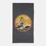 The Great Heeler Off Kanagawa-None-Beach-Towel-retrodivision