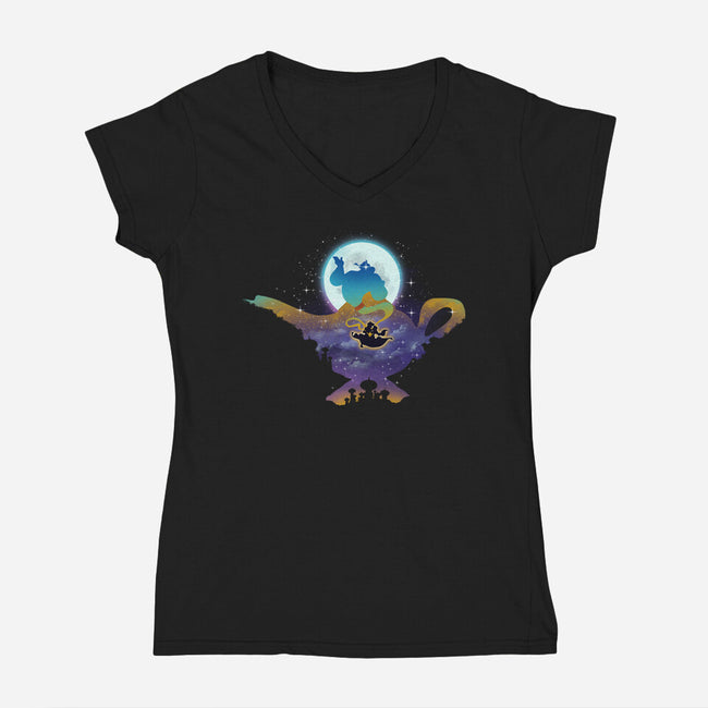 Let The Magic Shines-Womens-V-Neck-Tee-dandingeroz