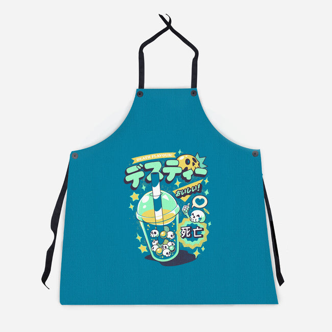 Death Tea Boba-Unisex-Kitchen-Apron-ilustrata