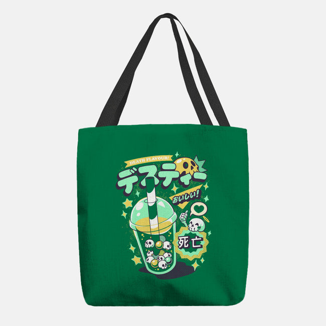 Death Tea Boba-None-Basic Tote-Bag-ilustrata