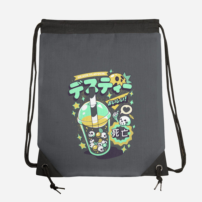 Death Tea Boba-None-Drawstring-Bag-ilustrata