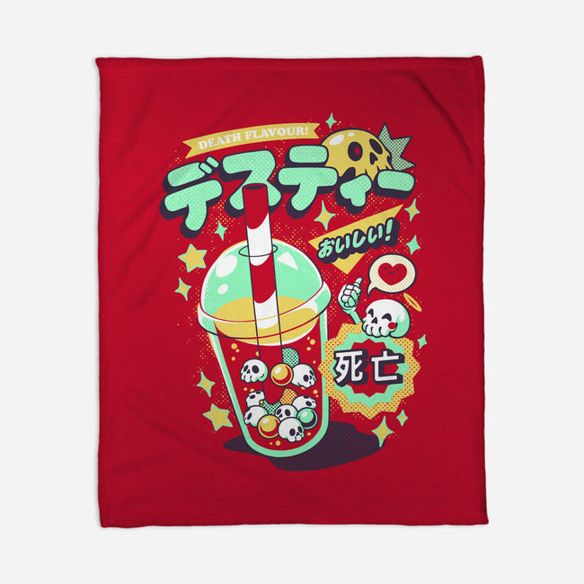 Death Tea Boba-None-Fleece-Blanket-ilustrata