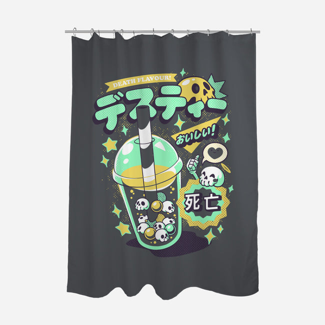Death Tea Boba-None-Polyester-Shower Curtain-ilustrata