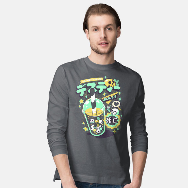 Death Tea Boba-Mens-Long Sleeved-Tee-ilustrata