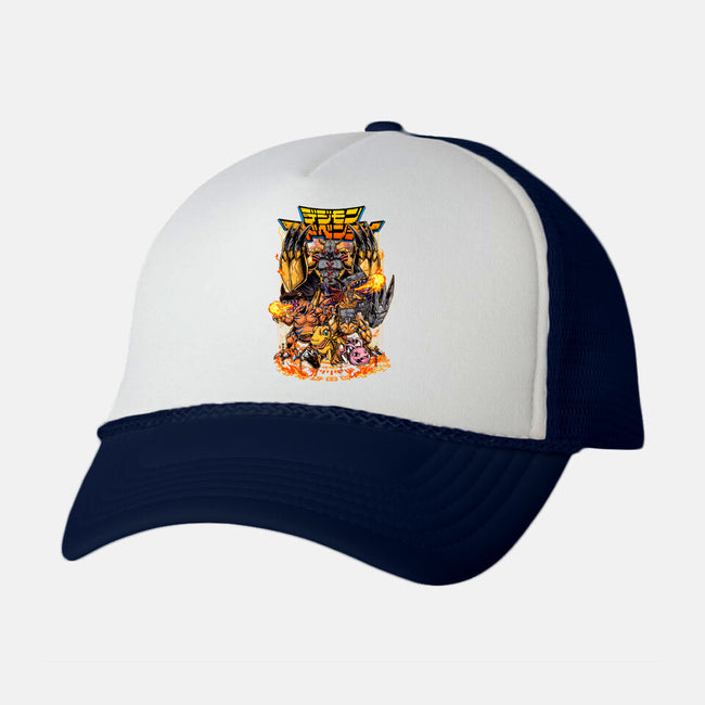 Agumon Evo-Unisex-Trucker-Hat-Knegosfield