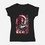 Kokushibo's Lethal Sword-Womens-V-Neck-Tee-Knegosfield