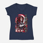 Kokushibo's Lethal Sword-Womens-V-Neck-Tee-Knegosfield