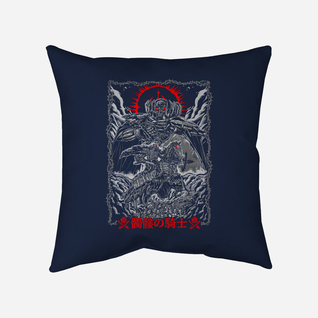 The Quest Of Skull Knight-None-Removable Cover-Throw Pillow-Knegosfield