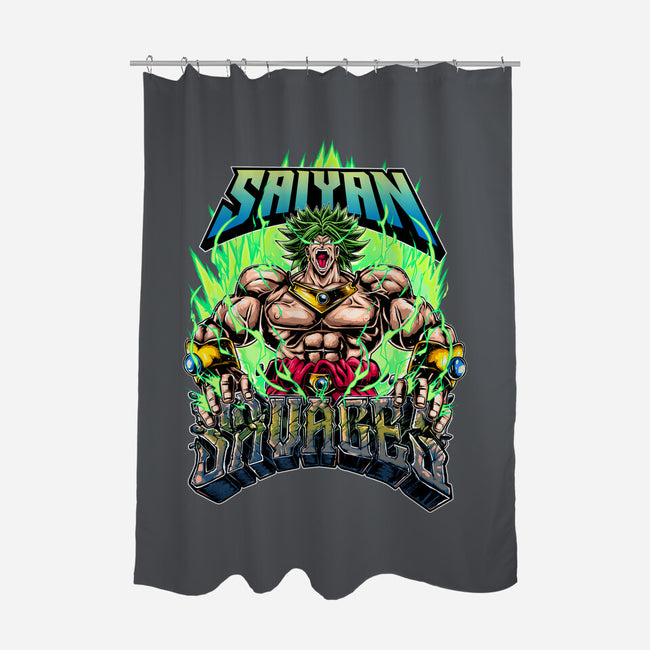 Sayan Savages-None-Polyester-Shower Curtain-Knegosfield