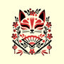 Kitsune Floral Symmetry-Cat-Bandana-Pet Collar-NemiMakeit