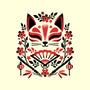 Kitsune Floral Symmetry-None-Matte-Poster-NemiMakeit
