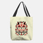 Kitsune Floral Symmetry-None-Basic Tote-Bag-NemiMakeit