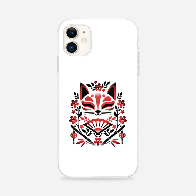 Kitsune Floral Symmetry-iPhone-Snap-Phone Case-NemiMakeit