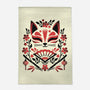 Kitsune Floral Symmetry-None-Outdoor-Rug-NemiMakeit