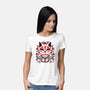 Kitsune Floral Symmetry-Womens-Basic-Tee-NemiMakeit