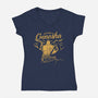 Welcome To Genosha-Womens-V-Neck-Tee-estudiofitas