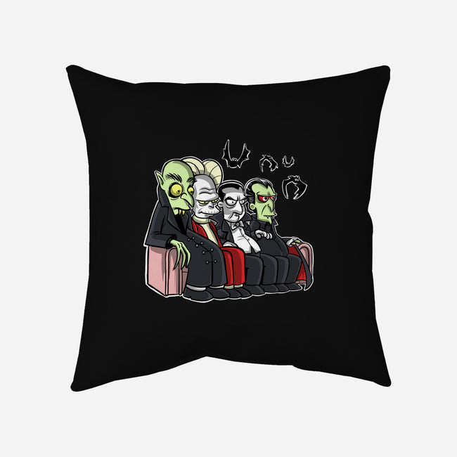 The Draculas-None-Removable Cover-Throw Pillow-zascanauta