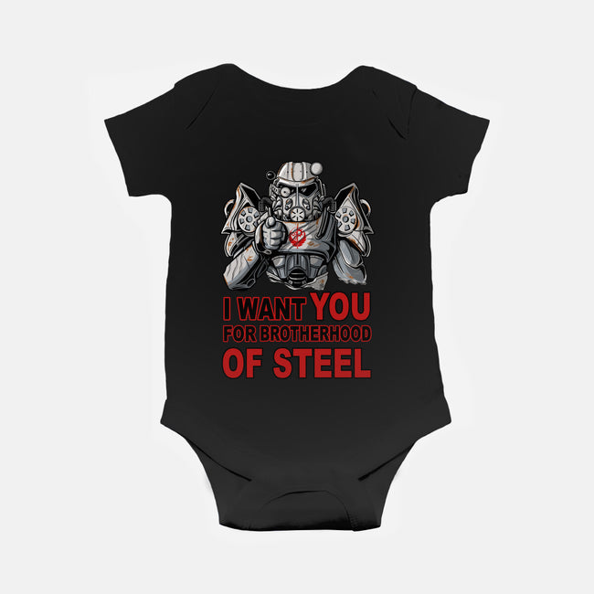 Brother Of Steel-Baby-Basic-Onesie-FernandoSala