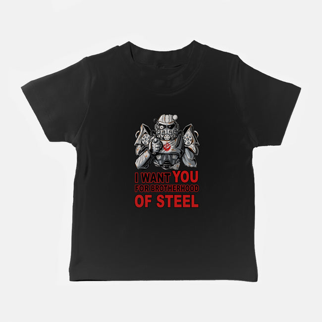 Brother Of Steel-Baby-Basic-Tee-FernandoSala