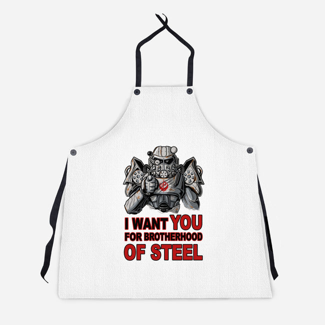 Brother Of Steel-Unisex-Kitchen-Apron-FernandoSala